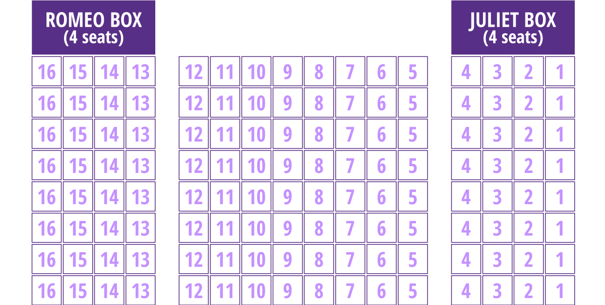 Seating Map Academy Theatre